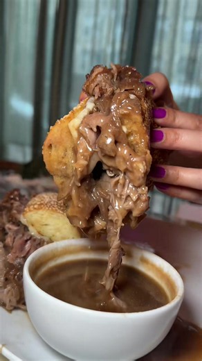 If you haven’t DEVOURED the FRENCH DIP from @Terina NYC in Bay Ridge, Brooklyn… what are you waiting for?! 🥩🧀💦🤤 It’s unbelievably delicious. Who’s hungry??? #DEVOURPOWER #fyp #foryou #frenchdip #brooklyn