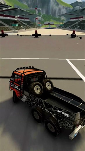 Extreme Rally Off-Road Truck Ramp Jump 😱💥 | Survival or Total Destruction? #shorts #beamngdrive