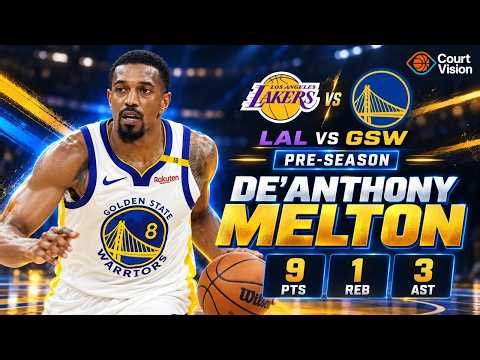 De'Anthony Melton - 9 Points, 3 Assists, 1 Rebound vs Lakers - 2026-27 Preseason
