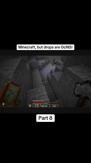 Minecraft, but drops are GUNS! (All credit goes to wisp)#minecraft #hardcore #wisp #minecraftvideos #100dayschallenge