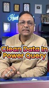 😎Clean Data In Power Query 🔥Power Query In Excel #shorts #excel #powerquery #computer