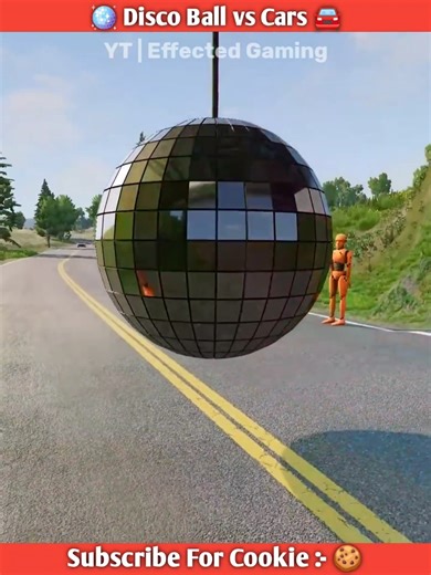 Disco Ball vs Car | Beamng drive