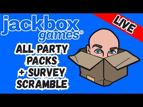 🔴JACKBOX PARTY - PACKS 1-11 + Survey Scramble - Playing with viewers!