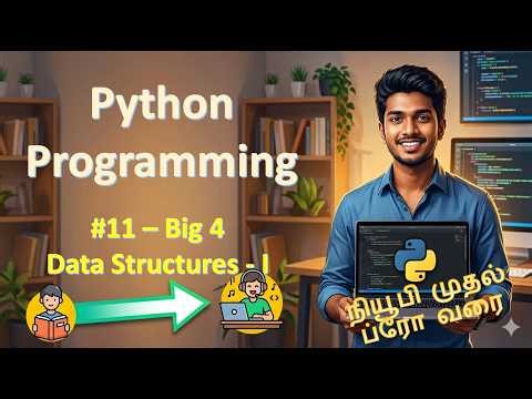 11 - Programming in Python - Newbie to Pro Series - Big 4 Data Structures - I (Tamil)