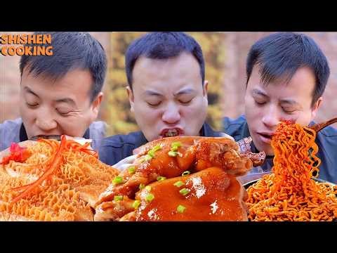 Oh my god~Great seafood!sea cucumber& fish_ Chinese Food Eating Show