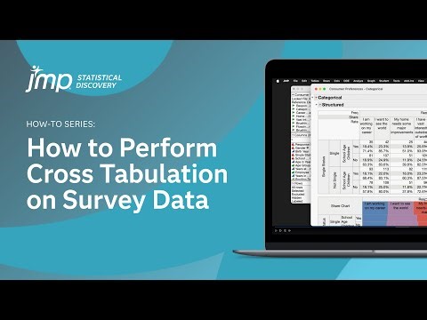 How to Perform Cross Tabulation on Survey Data in JMP