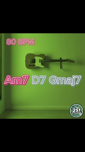 Guitar Jam G Major Backing Track - Pop Funk Style 80 BPM