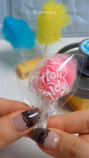 Satisfying Miniature: Making Mini Cotton Candy ASMR (No talking)