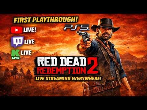 Red Dead Redemption 2 PS5 First Playthrough LIVE | Full Story Walkthrough Stream EP. 24