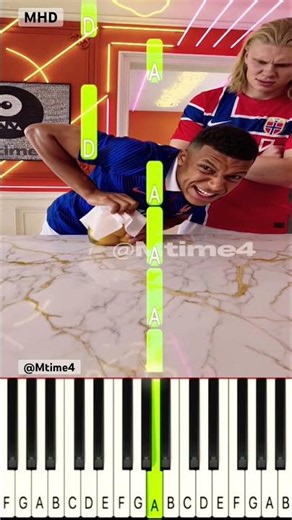Mbappé Set the Perfect Peach Trap 🍑😂 @Mtime4 - Piano Tutorial