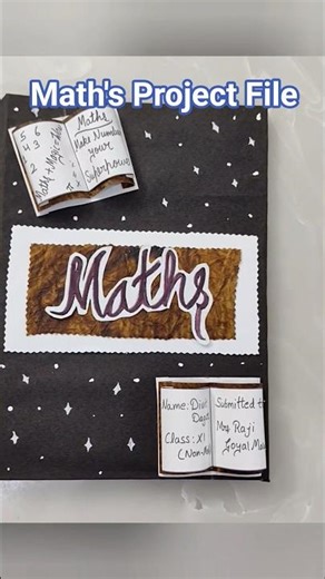 Math's Project File Class 11 (Maths Behind The Magic)#magic#schoolproject#projectfilecover#class11