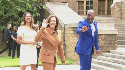 Former Vice President Kamala Harris visits Central High School ahead of keynote address