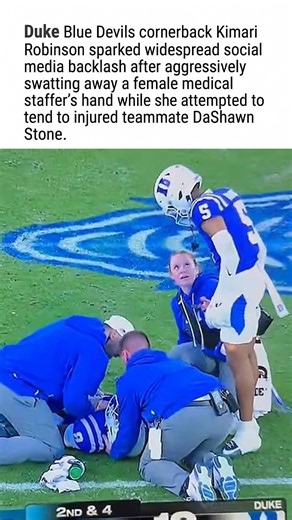 Duke Football Star Kimari Robinson Faces Backlash Over Viral Staffer Incident