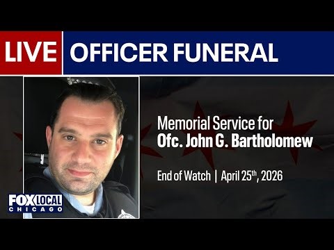 LIVE | Slain Chicago Police Officer John Bartholomew remembered at funeral service