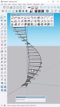 ✅ Spiral Stair in SketchUp 🌀🪜 | Easy & Accurate Stair Modeling | Quick Tip