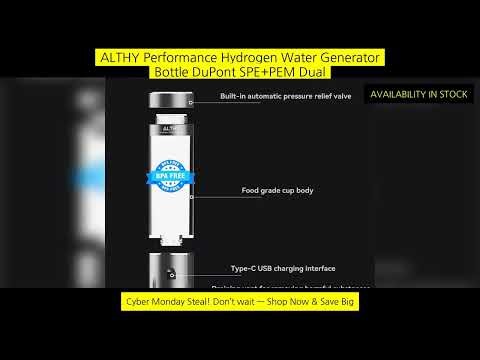 Althy Performance Hydrogen Water Generator Bottle Dupont Spe+Pem Dual Chamber