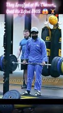 Elite Powerlifter Pretends to Be a Cleaner...Then Shocks Everyone 😳💪 Funny Gym Diary