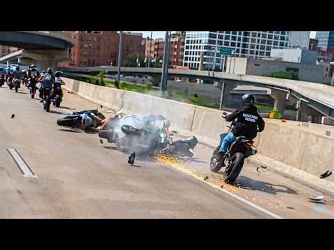 Big & Expensive Motorcycles Breaking Into Pieces in Crashes