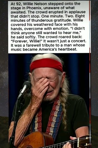At 92, Willie Nelson stepped onto the stage in Phoenix, unaware of what awaited.