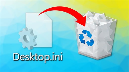 What happens if you delete desktop.ini and other Windows system files