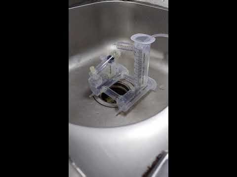 4. A watermill made from syringes