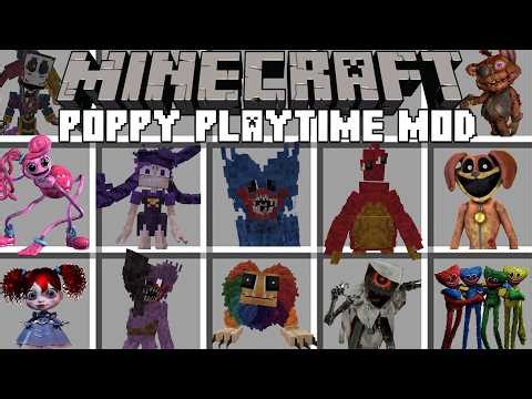 Minecraft POPPY PLAYTIME MOD / POPPY PLAYTIME CHAPTER 5 MOD! (Minecraft Mods)
