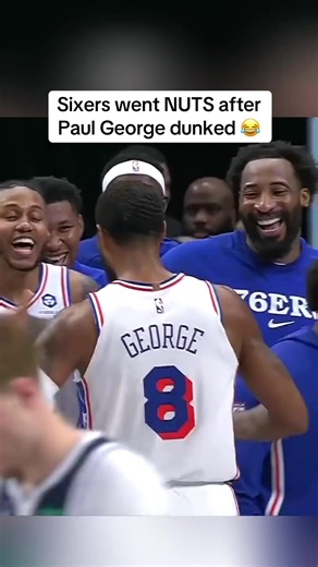 Sixers Celebrate Paul George's Epic Dunk
