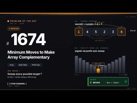 LeetCode POTD 1674 - Minimum Moves to Make Array Complementary | May 14, 2026
