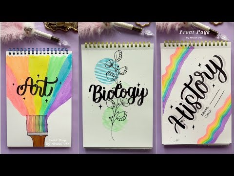 12 Aesthetic Front Page Ideas | Cute & Creative Notebook Covers You’ll Love