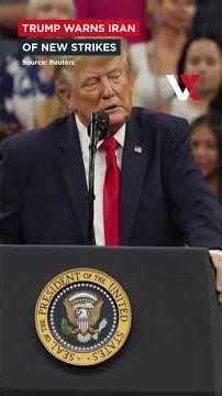 Trump Warns US May Launch Another Military Operation Against Iran As War Nears Eighth Month | VERTEX