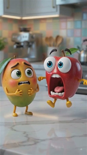 mongo vs apple vs oringe comedy 🥭🍎😆 #viral #shortvideo #funny usa video