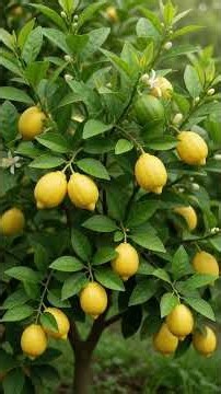Lemon Tree Life Cycle 🍋 From Seed to Harvest in 30 Seconds #shorts