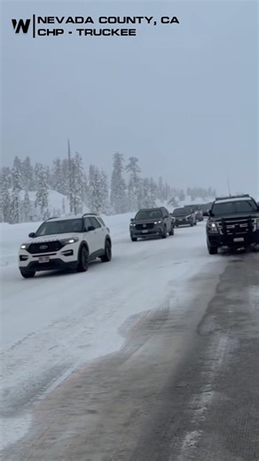 Conditions up the Donner Pass remain slick! Chain laws are currently in effect due to the mountain roads being covered in snow and ice. Slow down and stay safe! #CAwx | WeatherNation