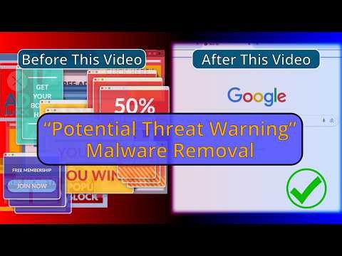 “Potential Threat Warning” Virus Removal - Automatic and Manual Guide