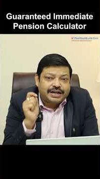 Guaranteed Immediate Pension Calculator | Planyourworld