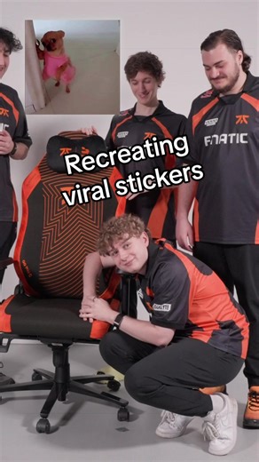 we made our val team recreate viral stickers 😭 #valorant #fnatic #valorantfunny #valorantesports #esports