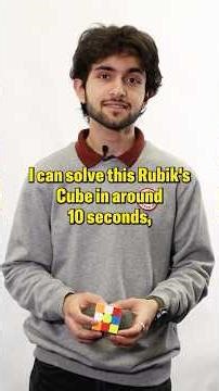 How to solve a Rubik's Cube in under a minute