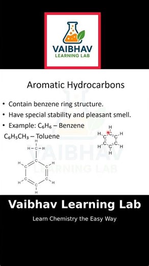 aromatic hydrocarbon #hydrocarbons #chemistry #cycloalkanes #alkanes #chemistrypage #education