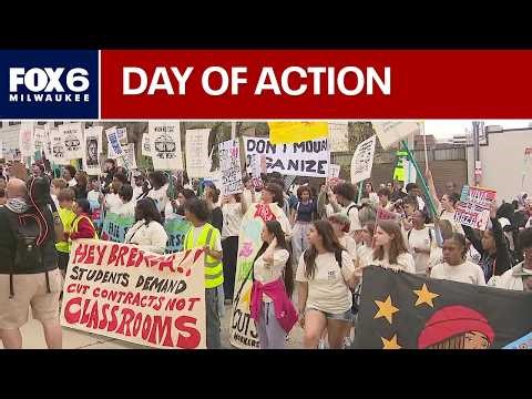 Milwaukee 'Day of Action' protest, students rally | FOX6 News Milwaukee