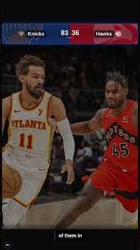 Playoffs R1 G1: NY @ ATL Halftime ⏱️ #NBA #Basketball #NBAHighlights #Shorts #NBAShorts #Halftime