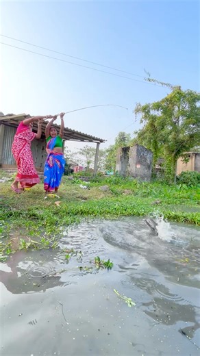 Unique Hook Fishing 🎣🎣|| Village Fisharman Fishing in the pond Using hook catch fish #fishingshort