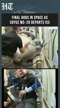241 Days In Space: ISS Crew Seals Soyuz Hatch And Begins Dramatic Ride Home | #shorts