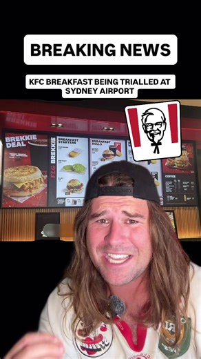 BREAKING NEWS - KFC BREAKFAST @ Sydney Airport! #russeats | oporto breakfast