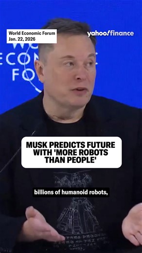 Musk predicts future with "more robots than people." 🤖 | Yahoo Finance