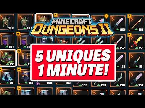 Minecraft Dungeons 2 BEST Unique Farming Location - 5 Unique Drops a Minute!