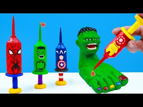 DIY Funny Hulk Marvel Superhero Needle Model Made from Clay | Polymer Clay Tutorial