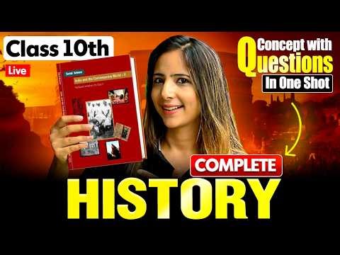 Class 10th Complete History in One Shot | Concept with Questions | Reema maam