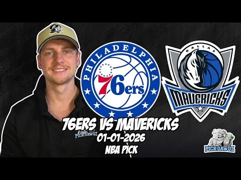 Philadelphia 76ers vs Dallas Mavericks 1/1/26 NBA Free Picks & Prediction | NBA Betting Tips