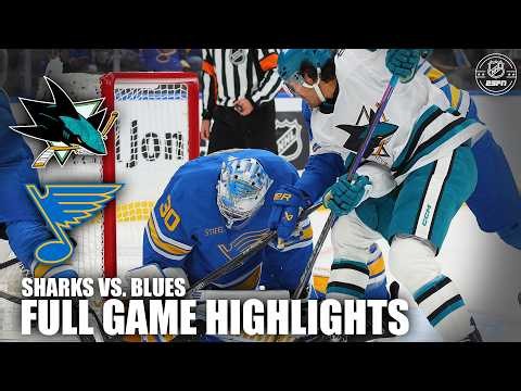 OT GAME WINNER 🚨 San Jose Sharks vs. St. Louis Blues | Full Game Highlights | NHL on ESPN