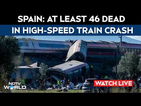 Spain Crash LIVE | 10 Killed In Crash Between 2 High-Speed Trains In Spain | Train Spain Crash